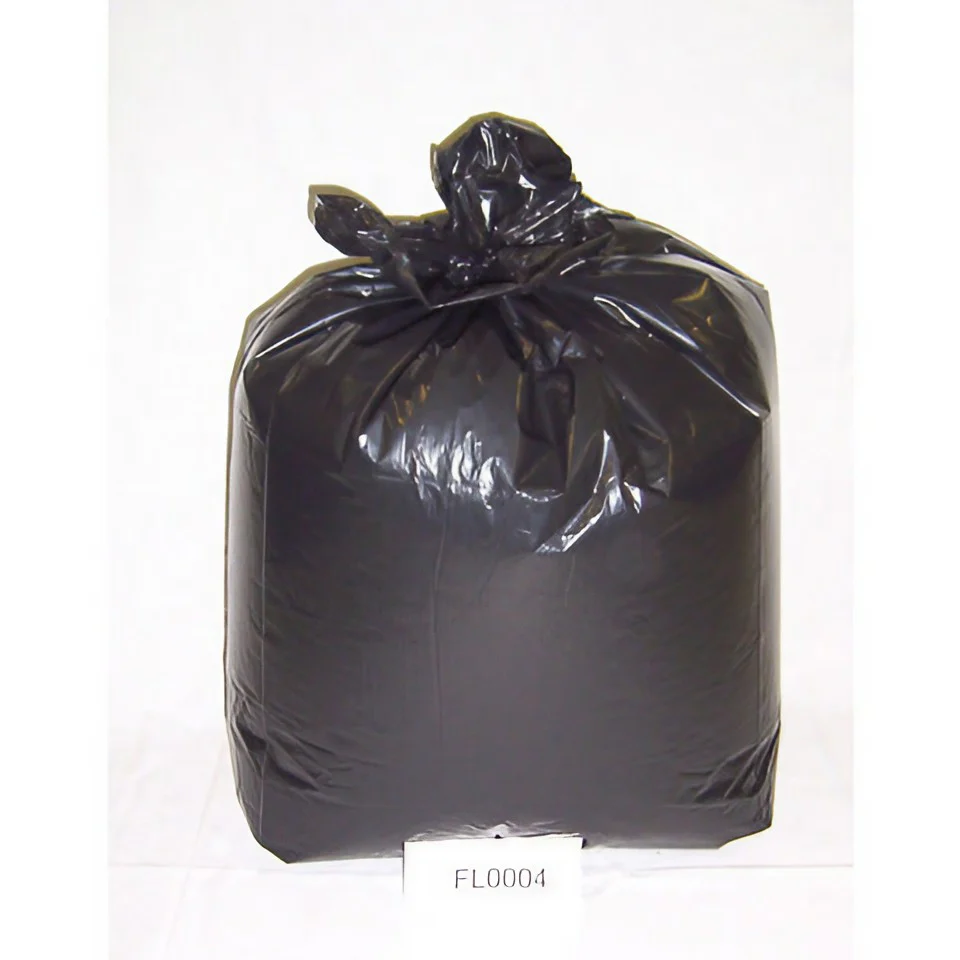 18 x 29 x 39" Heavy Duty Black Refuse Sack x 200