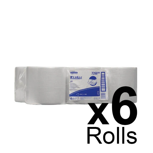 Wypall 8" Centrefeed White L10 1ply - 300m x 19.5cm - Case of 6 - Image 2
