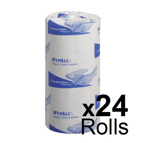 Wypall 9.5" Scott Couch Roll White 1ply 38m - Case of 24 - Image 2