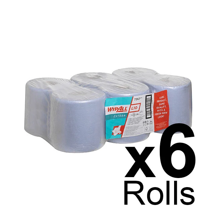 Wypall 7" Centre Feed Blue 7267 - 1ply L20 - 6 x 152 m - Image 2