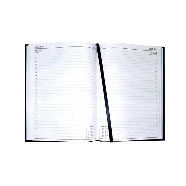 2021 Desk Diary Week to View A5 Black - Image 2