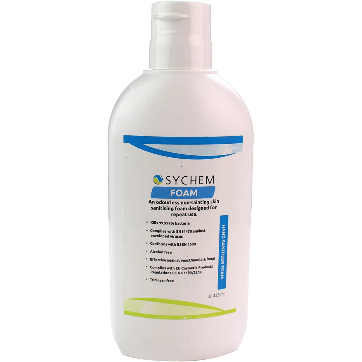 225ml Alcohol Free Squeeze Bottle of Sanitising Foam - Single