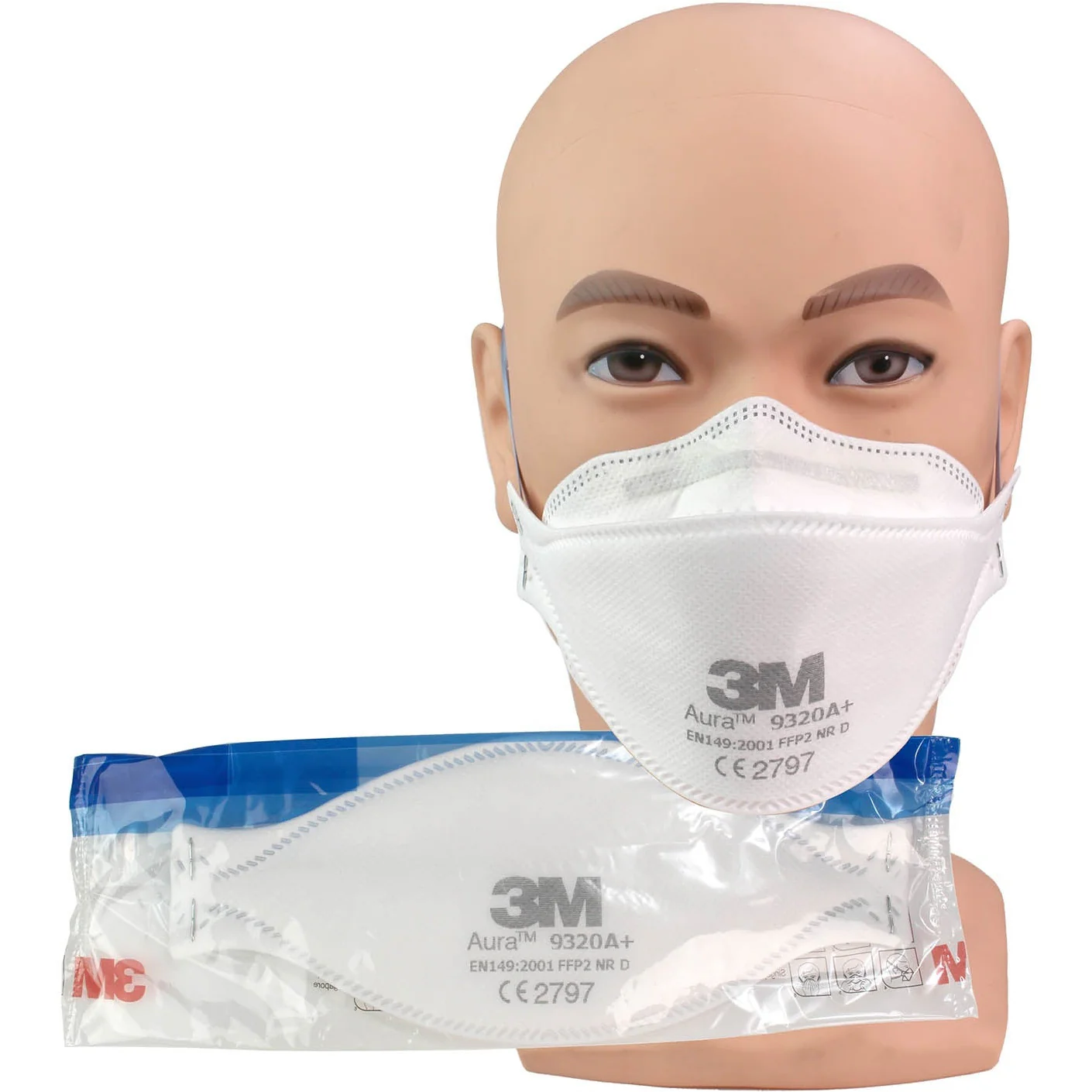 3M™ Aura™ 9320+ FFP2 Respirator Face Mask - Case of 440 - Image 6