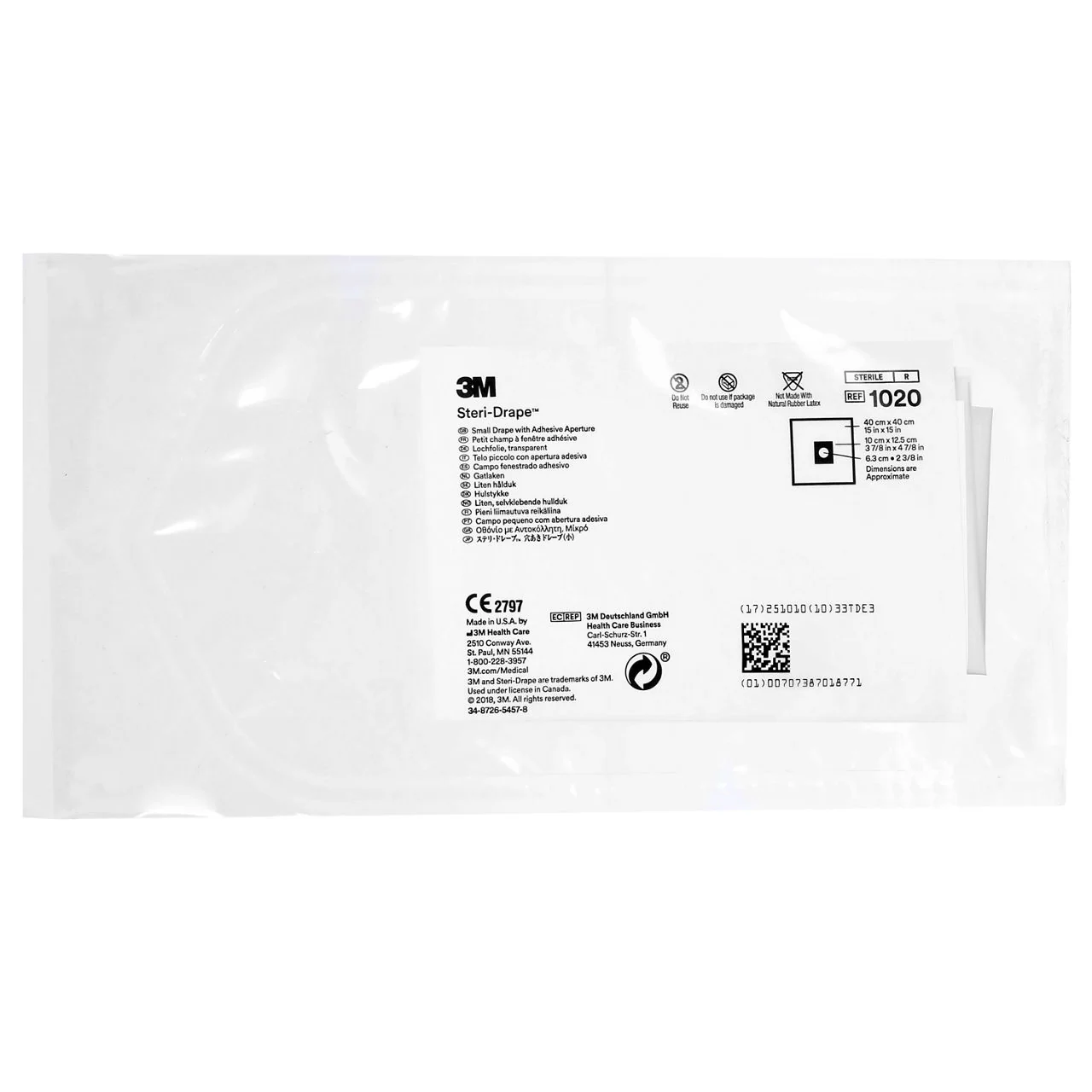 3M™ Steri-Drape™ Small Drape with Adhesive Aperture - Pack of 10 - Image 5