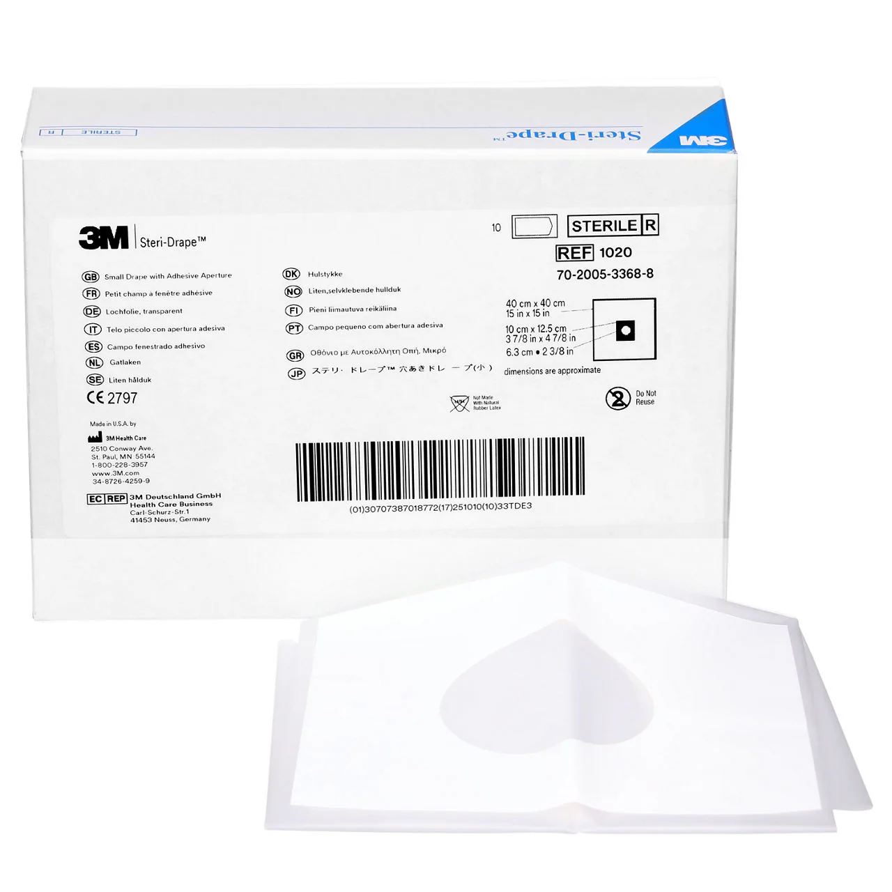 3M™ Steri-Drape™ Small Drape with Adhesive Aperture - Pack of 10 - Image 6
