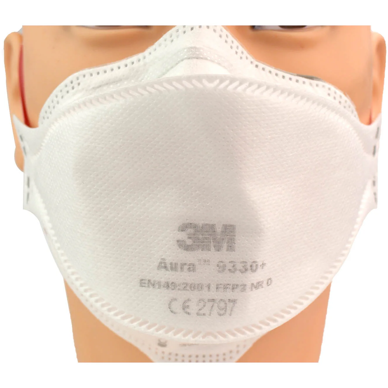3M Aura 9330+ FFP3 Unvalved Respirator Face Mask - Box of 20 - Image 3