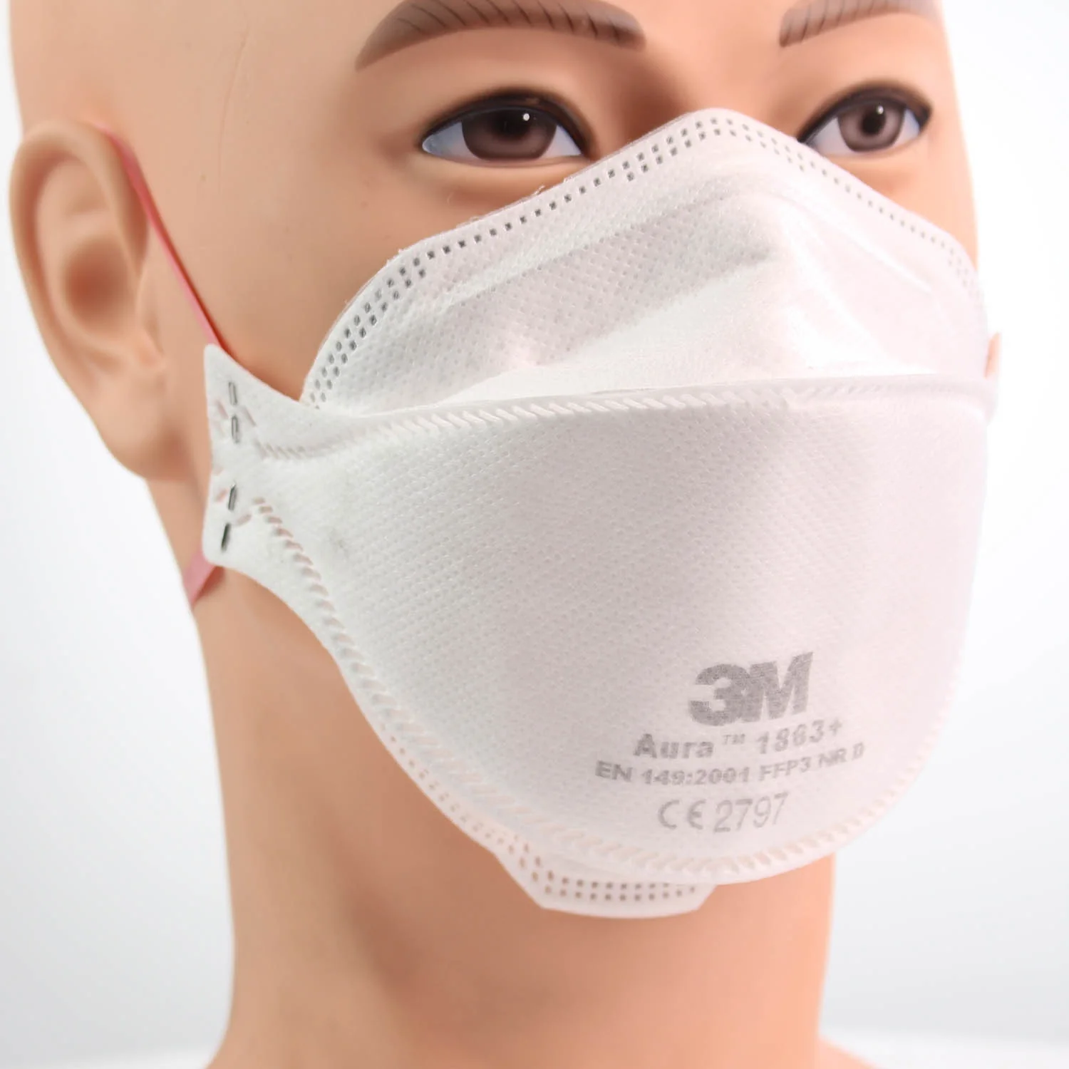 3M™ 1863+ Aura™ Disposable Healthcare Respirator, FFP3 +IIR - Image 5