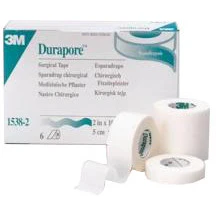3M Durapore Surgical Tape 5.0cm x 9.14m - Case of 60 (6 x 10)
