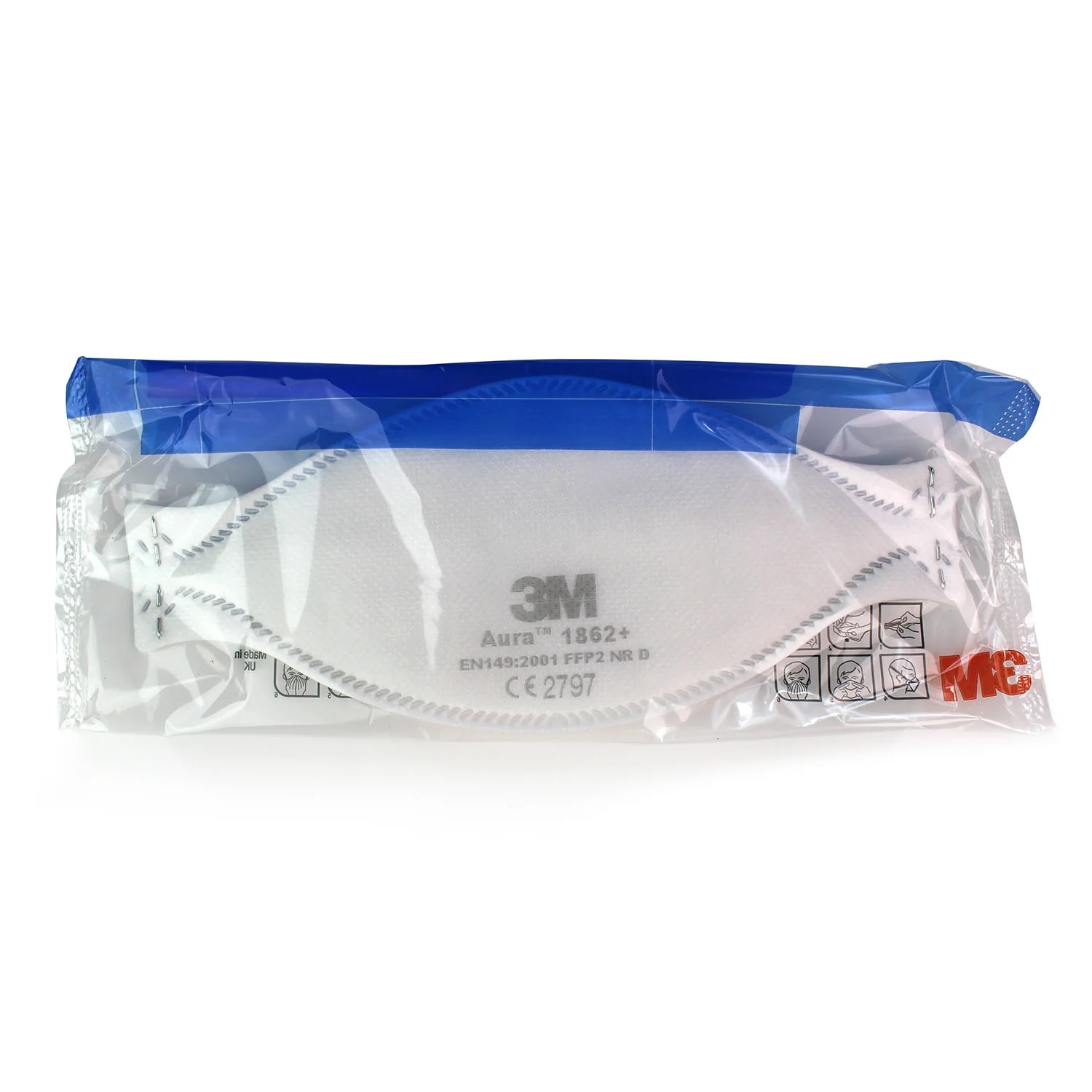 3M™ Aura™ FFP2 Healthcare Respirator Mask 1862+ - Type IIR - Image 5