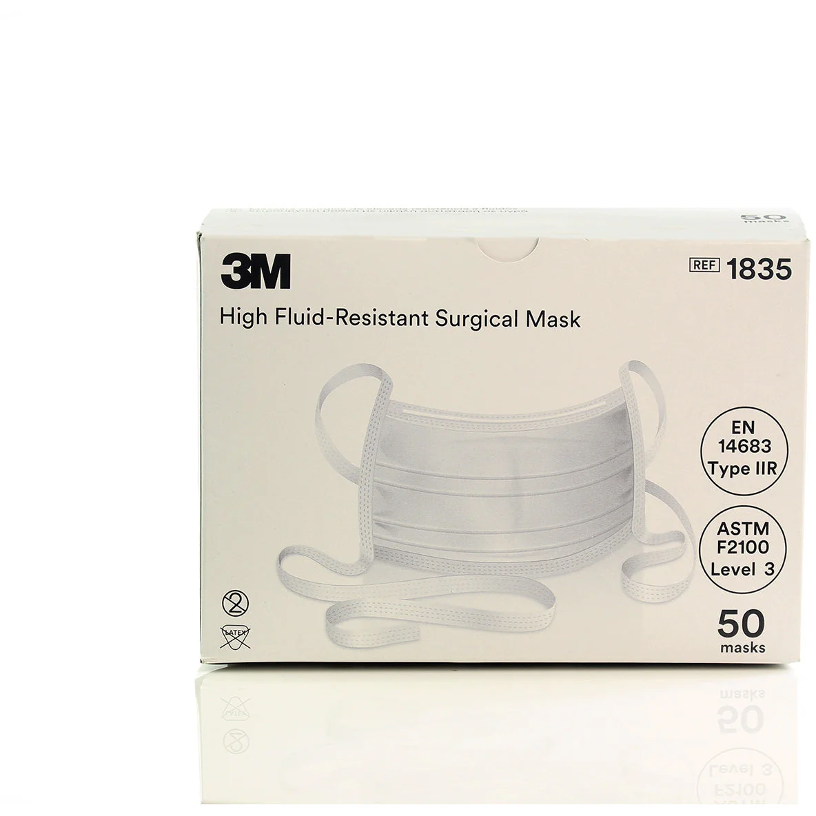 3M™ High Fluid Resistant Surgical Mask - Type IIR - 1835 - Image 6