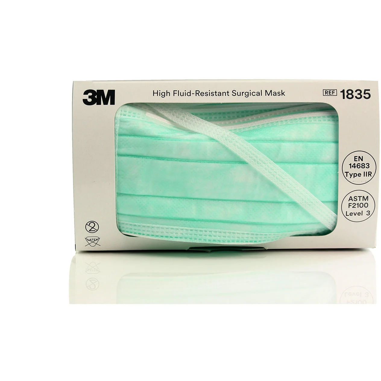 3M™ High Fluid Resistant Surgical Mask - Type IIR - 1835 - Image 8