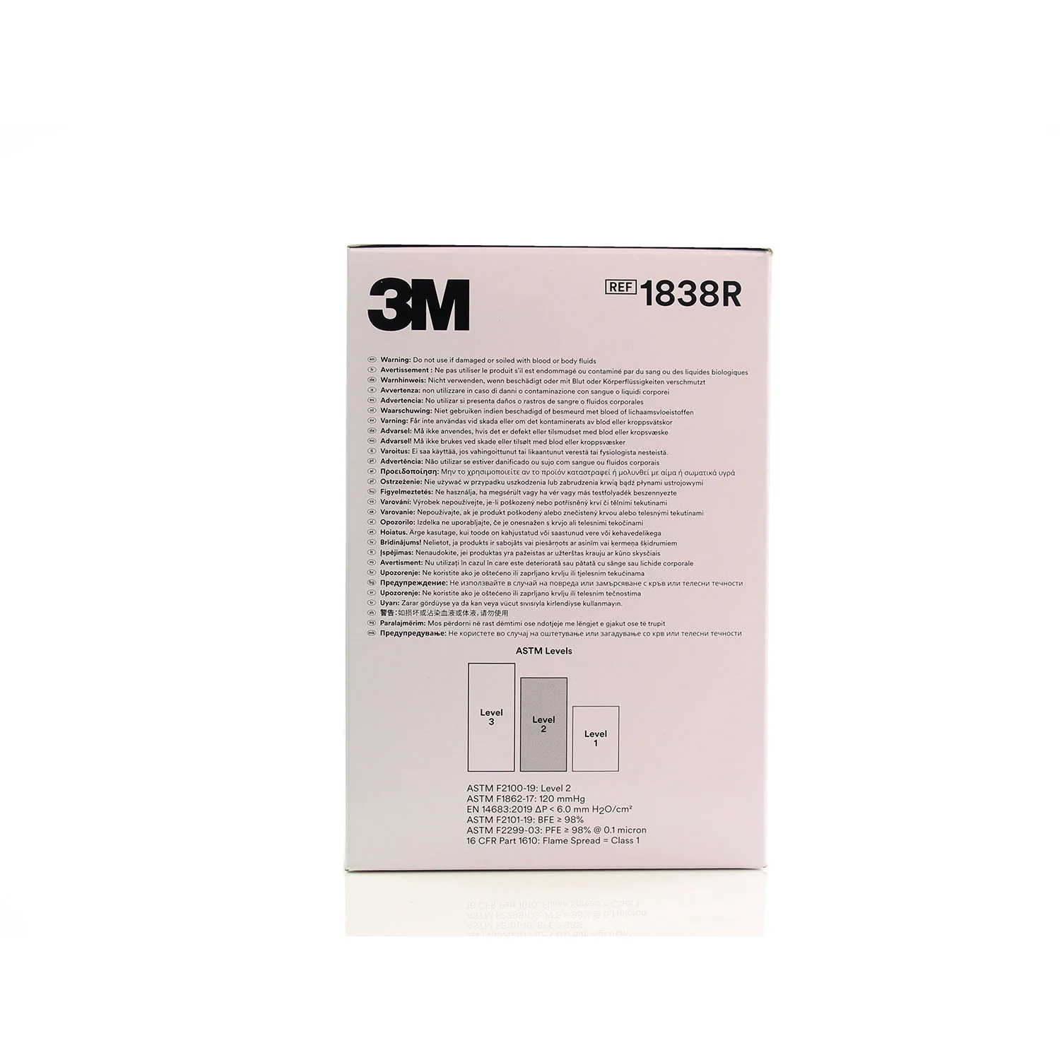 3M™ High Performance Surgical Mask - Type IIR - 1838R - Image 2