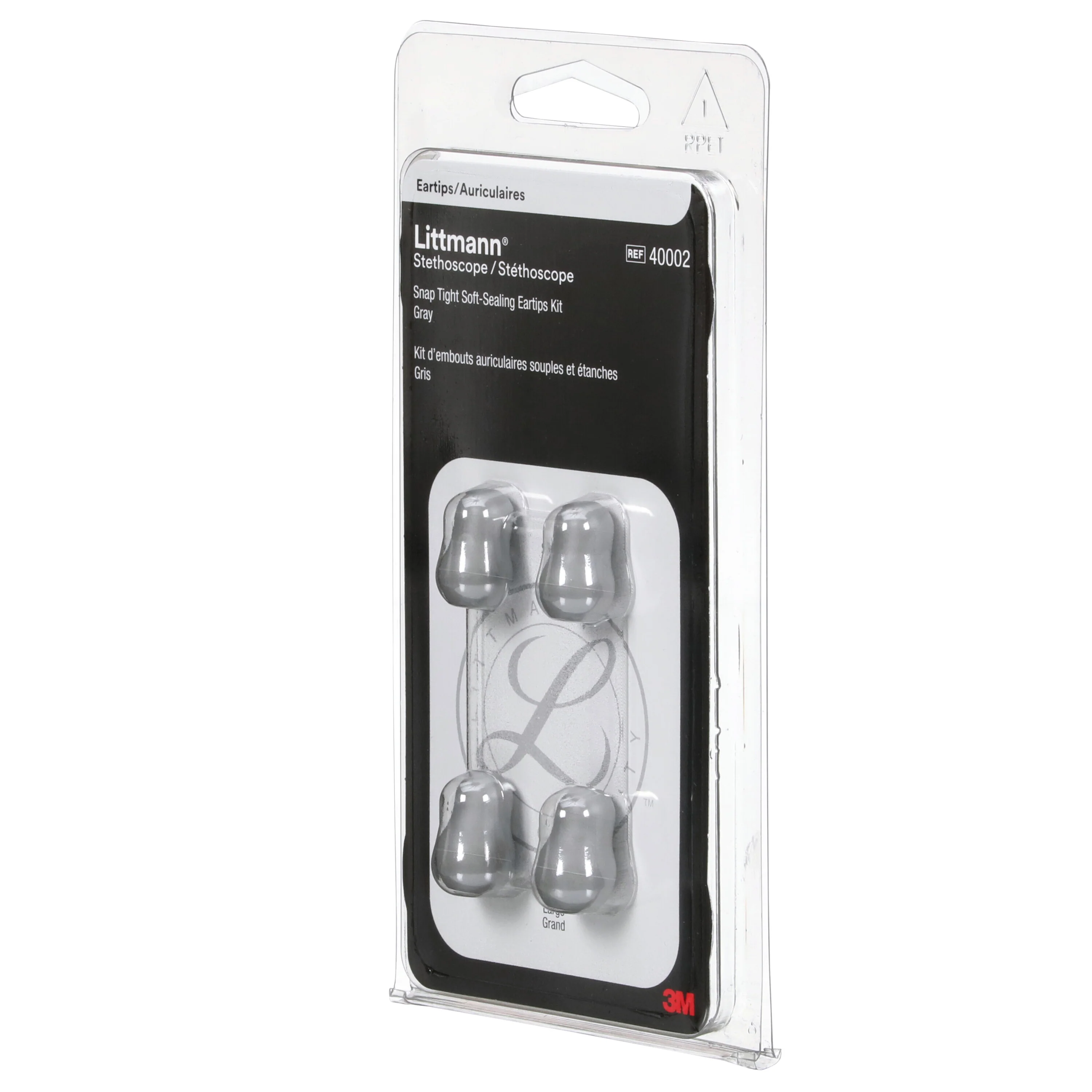 Littmann Snap Tight Soft-Sealing Eartips, Grey Small & Large - Image 3