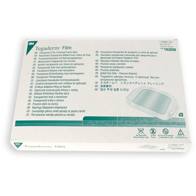 3M™ Tegaderm Transparent Film Dressing (10 x 12cm) - Case of 200 (50 x 4)