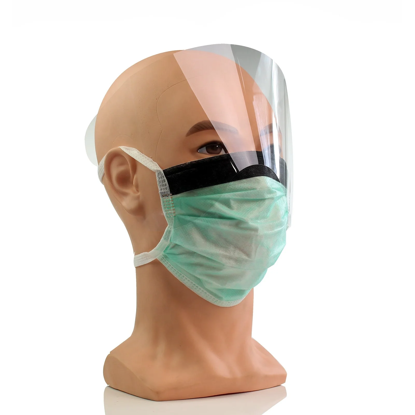 3M™ Tie-On, High Fluid-Resistant Surgical Mask with Face Shield - Type IIR 1835FS - Pack Of 50 - Image 8