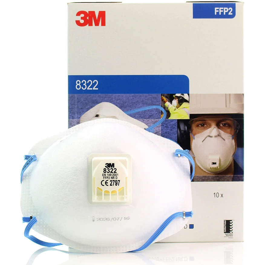 3M™ Valved Disposable Particulate Respirator - FFP2 Rated - 8322 - Image 5
