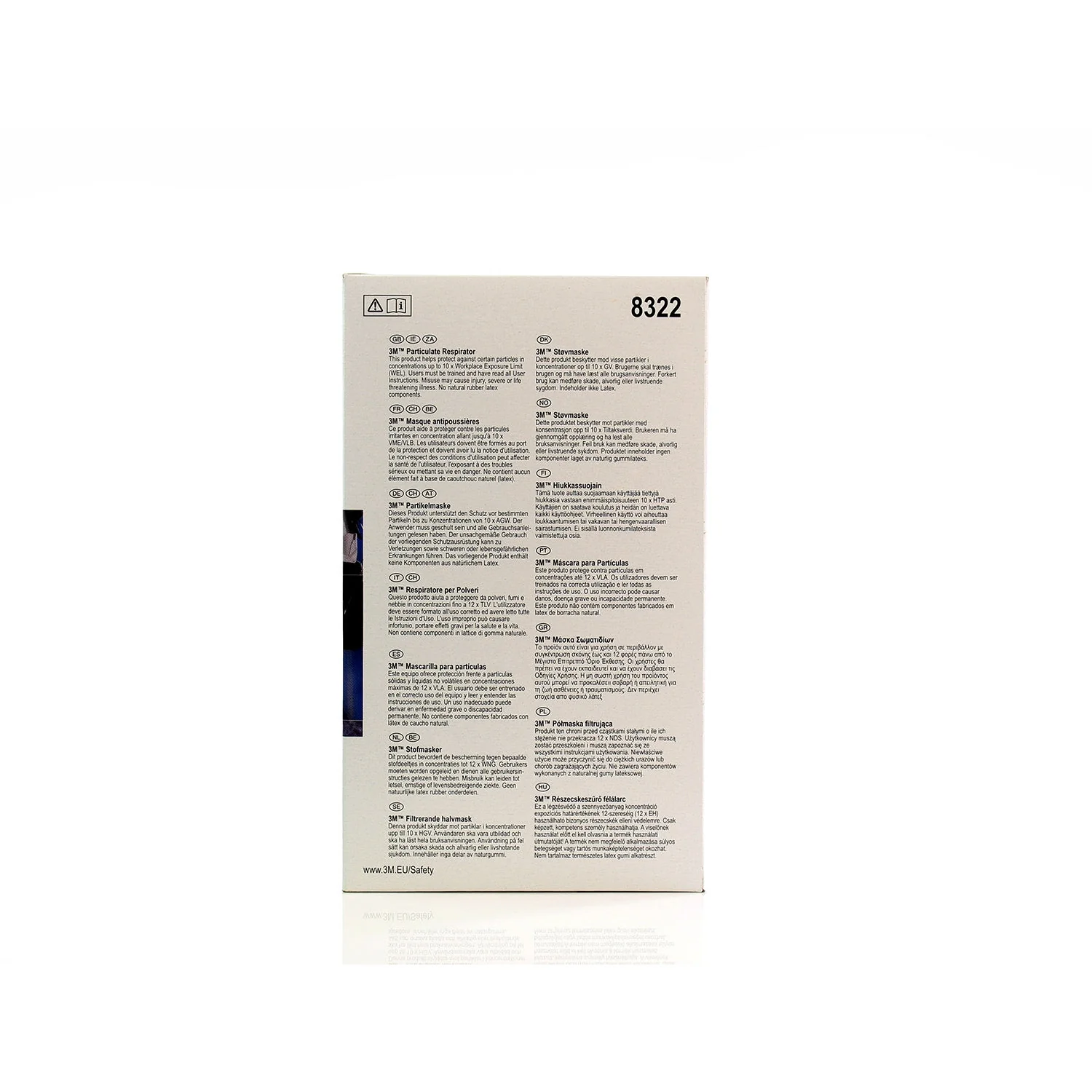 3M™ Valved Disposable Particulate Respirator - FFP2 Rated - 8322 - Image 6