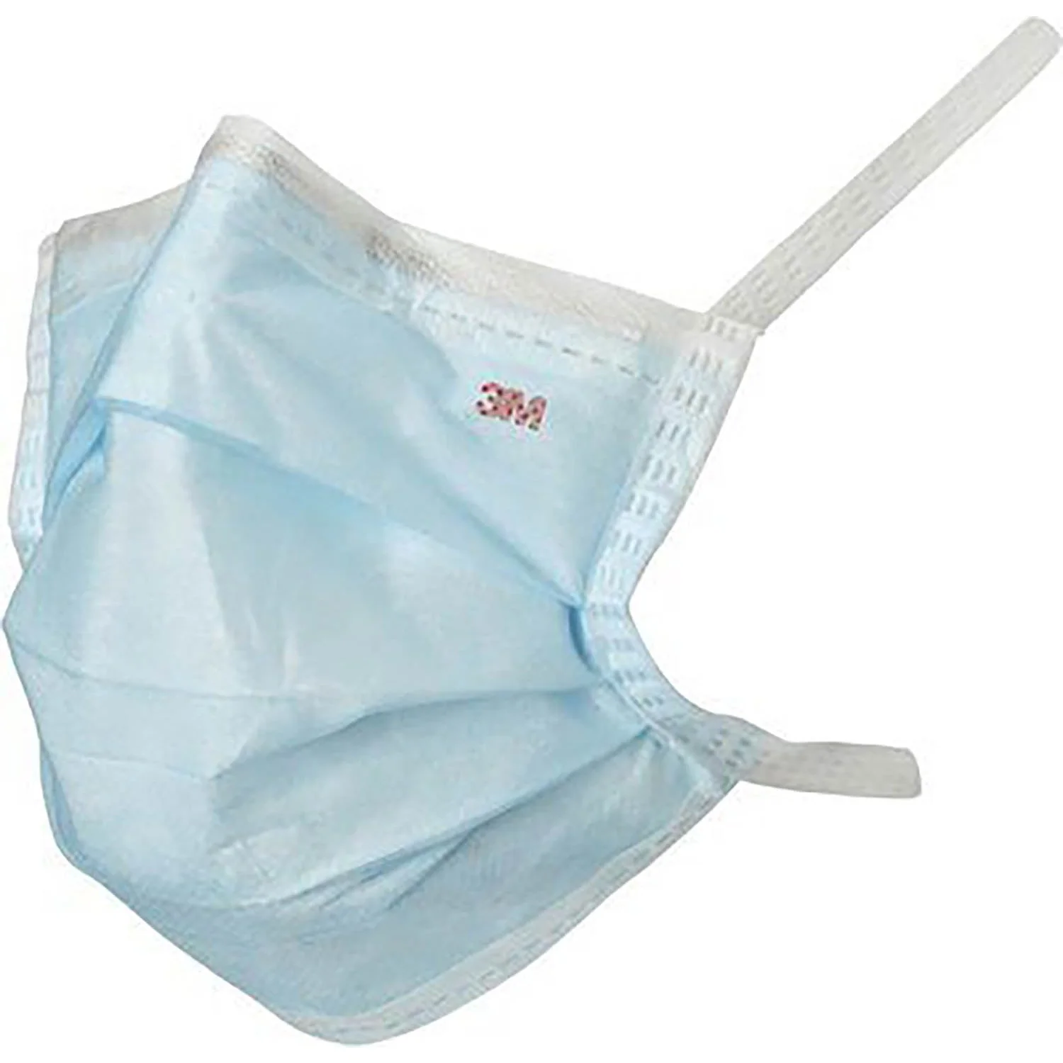 3M™ Tie-On Fluid Resistant Traditional Flat Pleated Surgical Mask Type II 1810F - Single