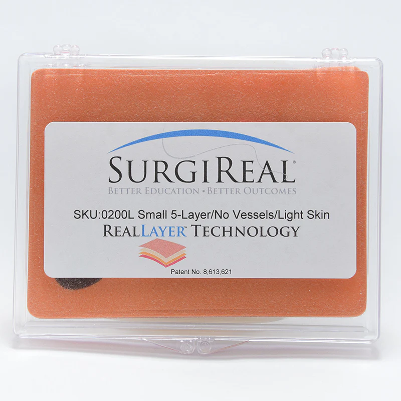 5-Layer Reallayer Simulated Tissue Pad W/O Vessels Light Skin With Mole