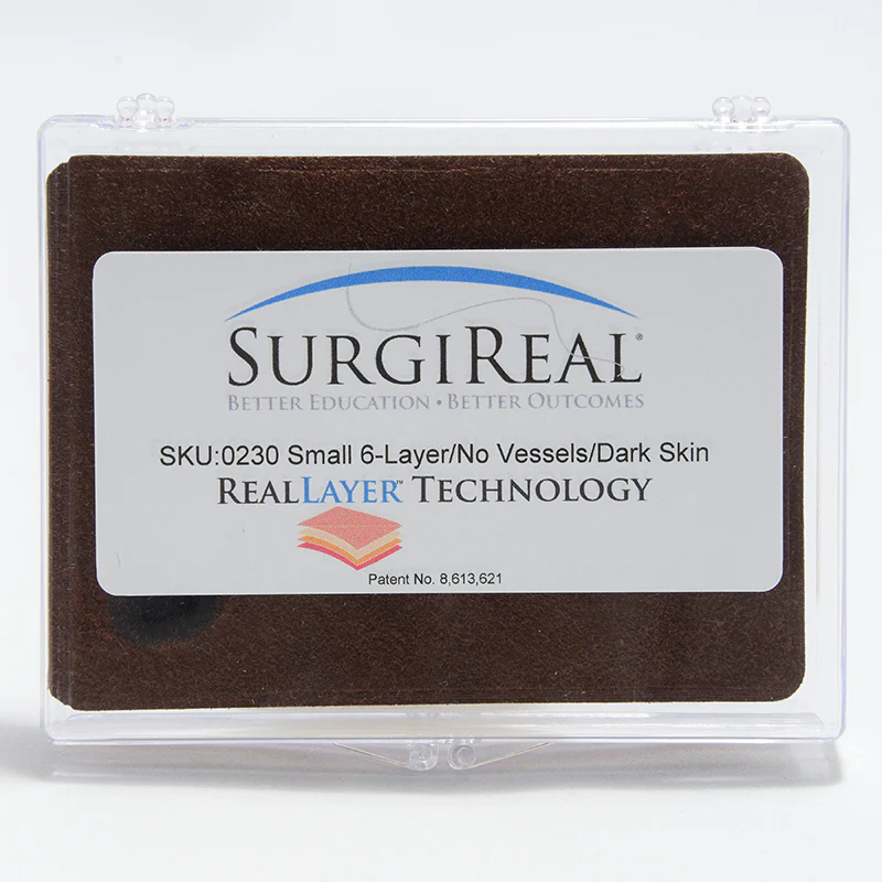 6-Layer Subcuticular Simulated Tissue Dark Skin