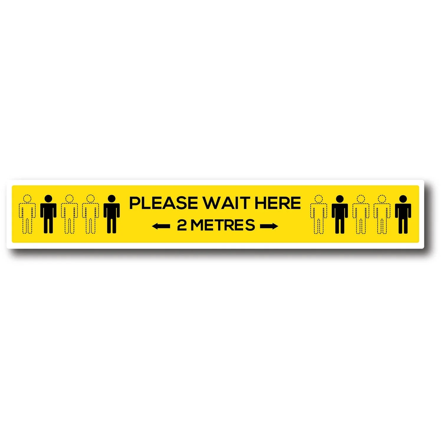 600mm x 100mm Social Distancing Floor Sticker