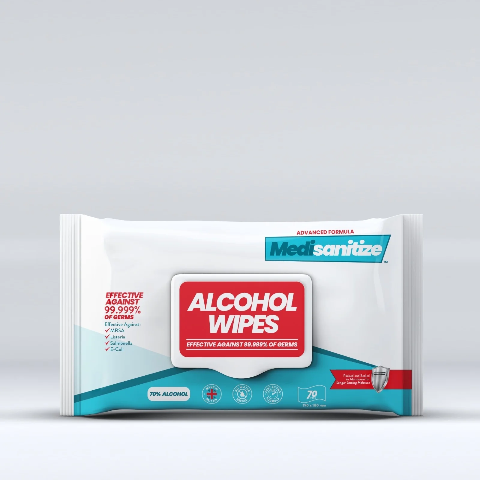 Alcohol Surface Wipes (70% IPA) - Pack of 70 - Image 5