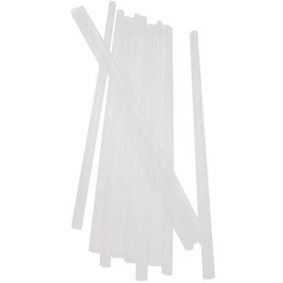 8" Clear Jumbo Straw Bagged