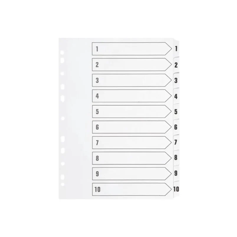 A4 Divider 1-10