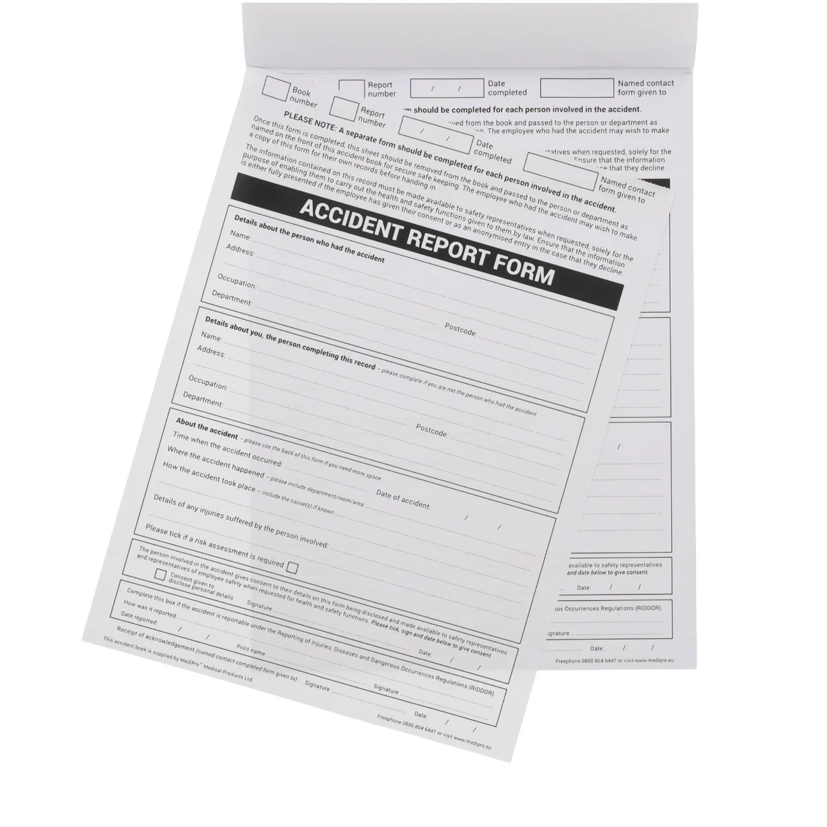 A4 Accident Book - GDPR Compliant - Medipro - Image 3
