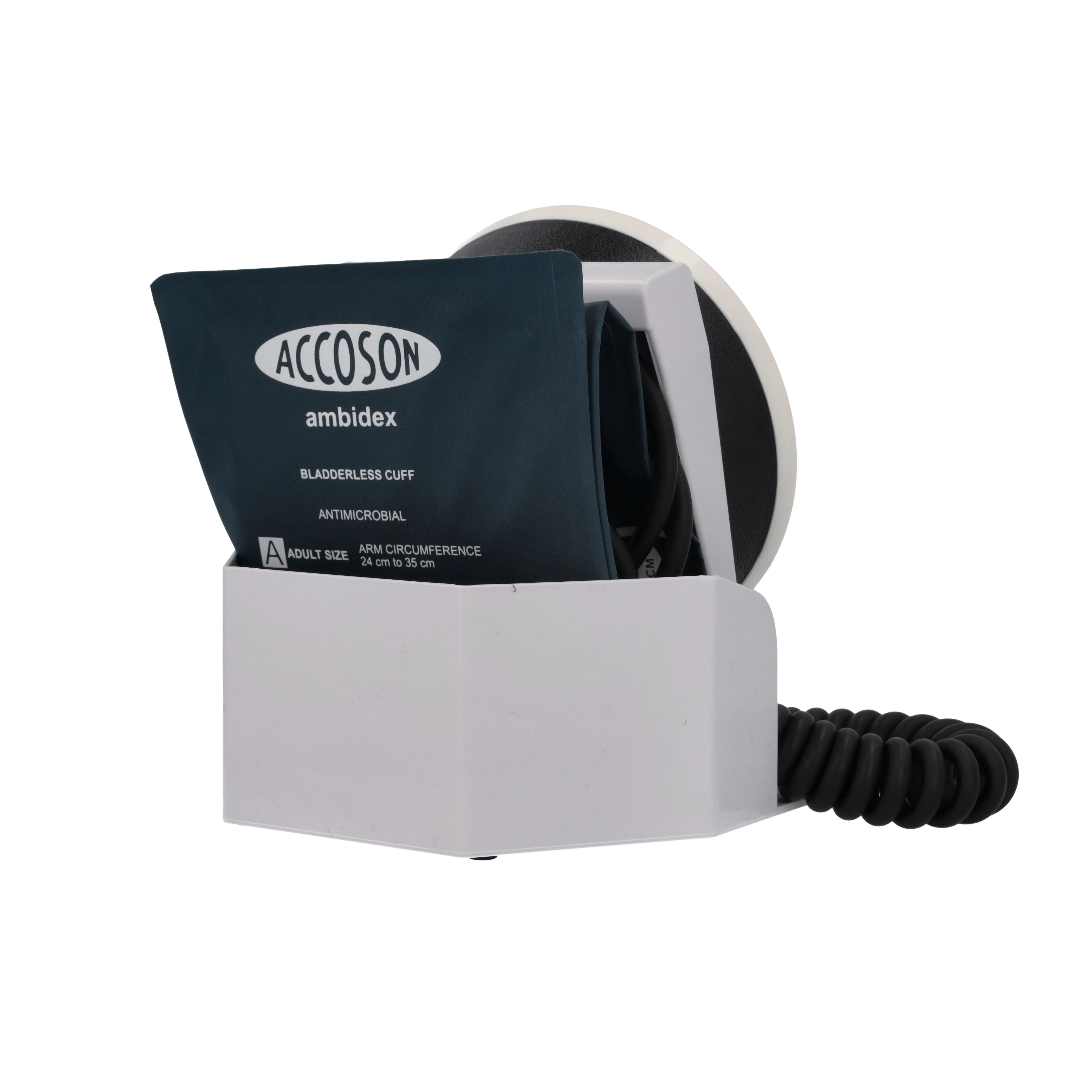 Accoson 6 Inch Aneroid Sphygmomanometer - Desk Model - Ambidex Cuff - Image 4