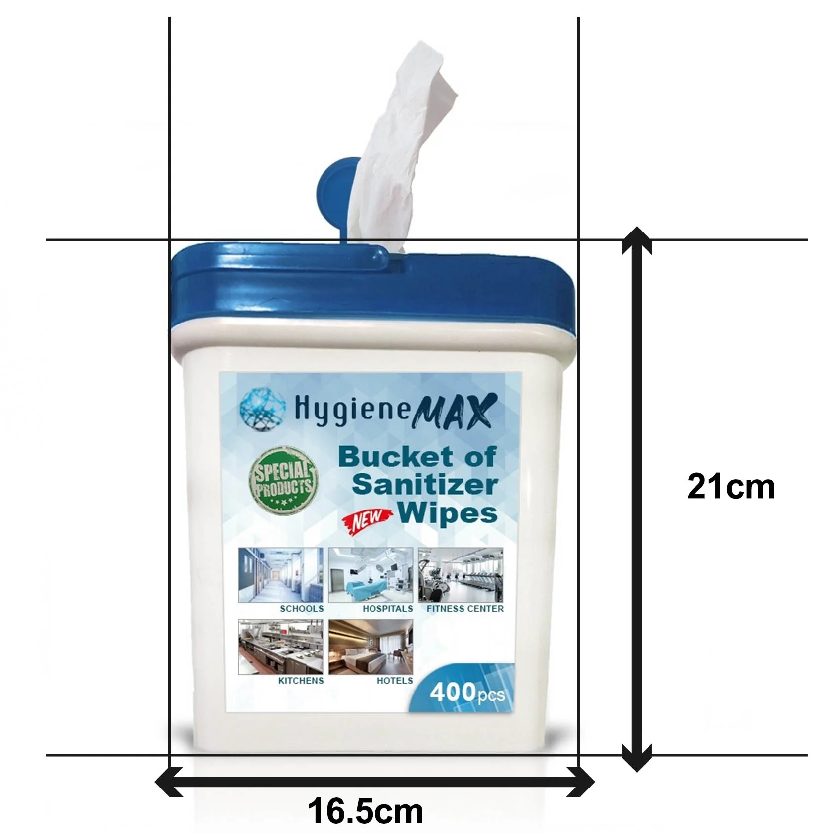 Hygiene Bucket & Alcohol Wipes 75% - 400 Wipes (EN1500) - Image 6