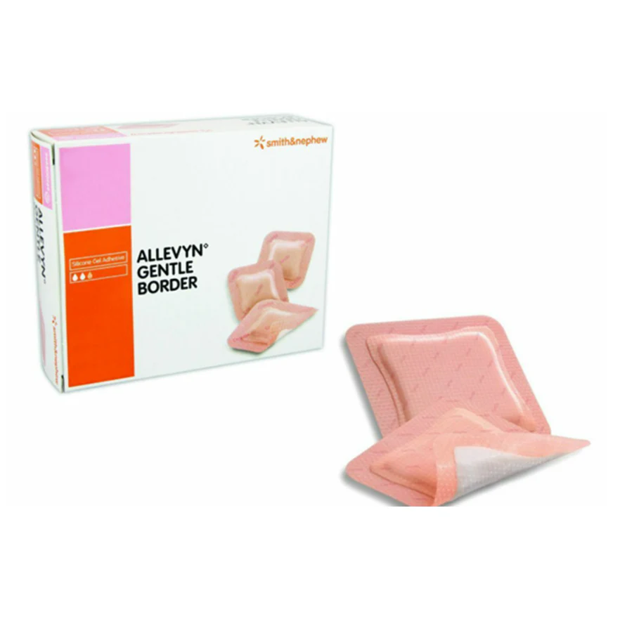 Allevyn Gentle Border Adhesive Foam Dressings (7.5 x 7.5 cm) - Box of 10