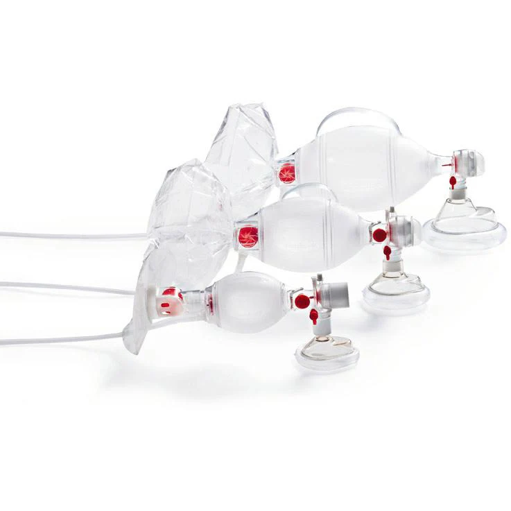 Ambu SPUR II Infant, with pressure limiting valve, patient valve, O2 tube reservoir and disposable face mask size 1