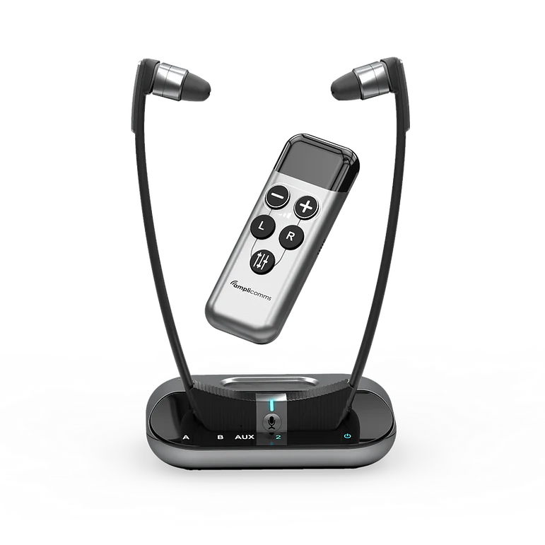 Amplicomms TV3500 Black/Silver - Headset - Image 2