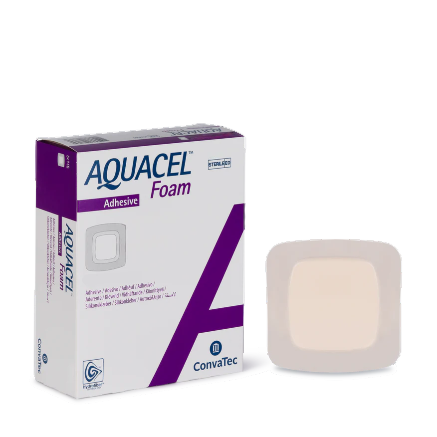 Aquacel Adhesive Foam Dressing 12.5 x 12.5xm - Pack of 10