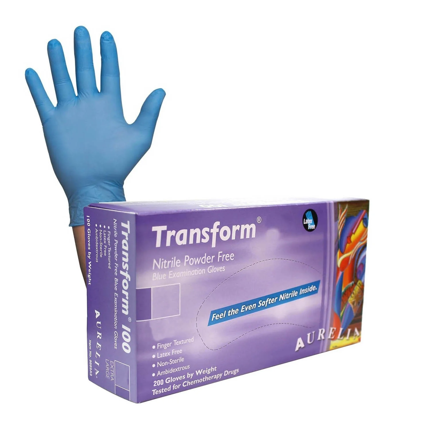 Aurelia Transform Nitrile Gloves - Pack of 200 - Medium