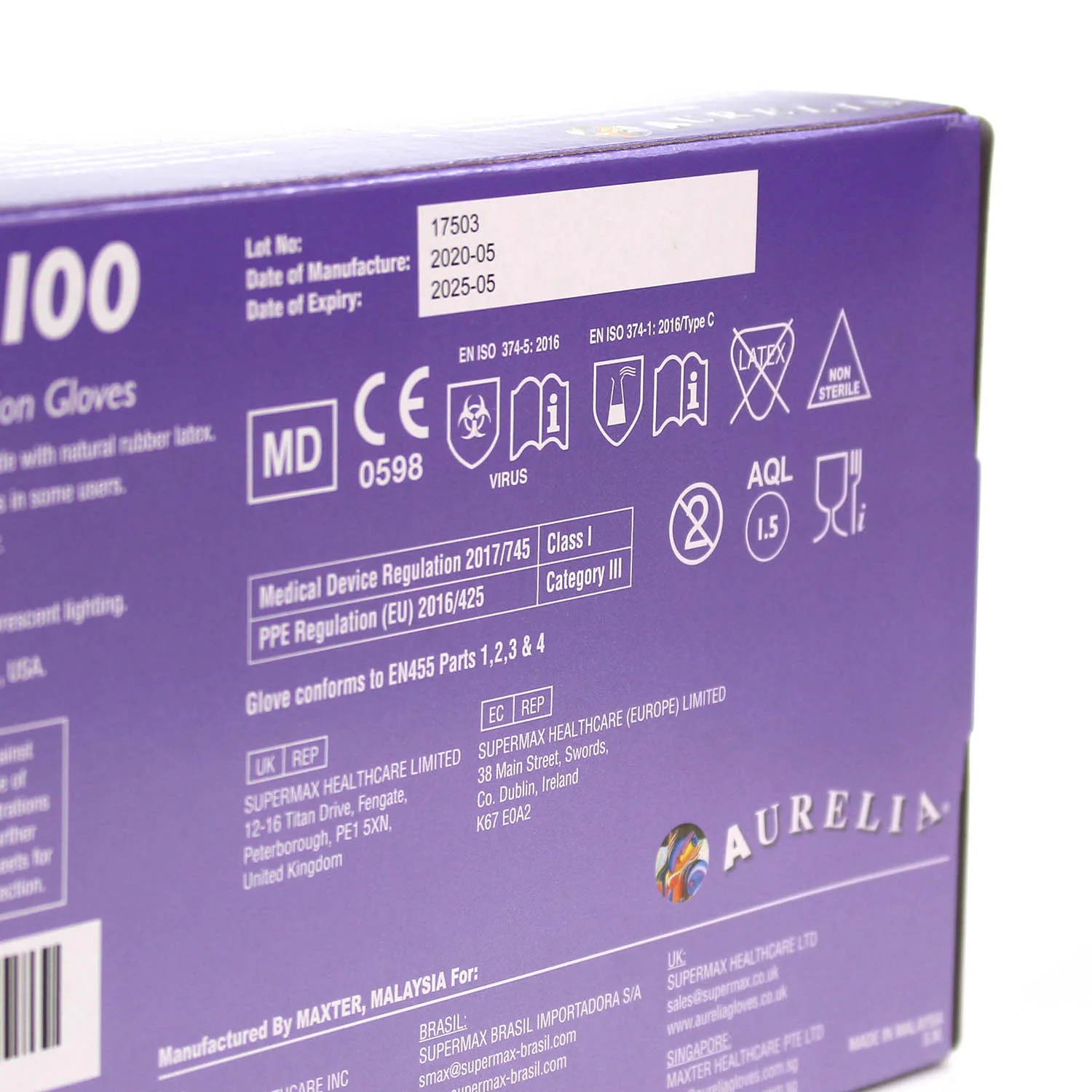 Aurelia Transform Nitrile Gloves - Pack of 200 - Medium - Image 6