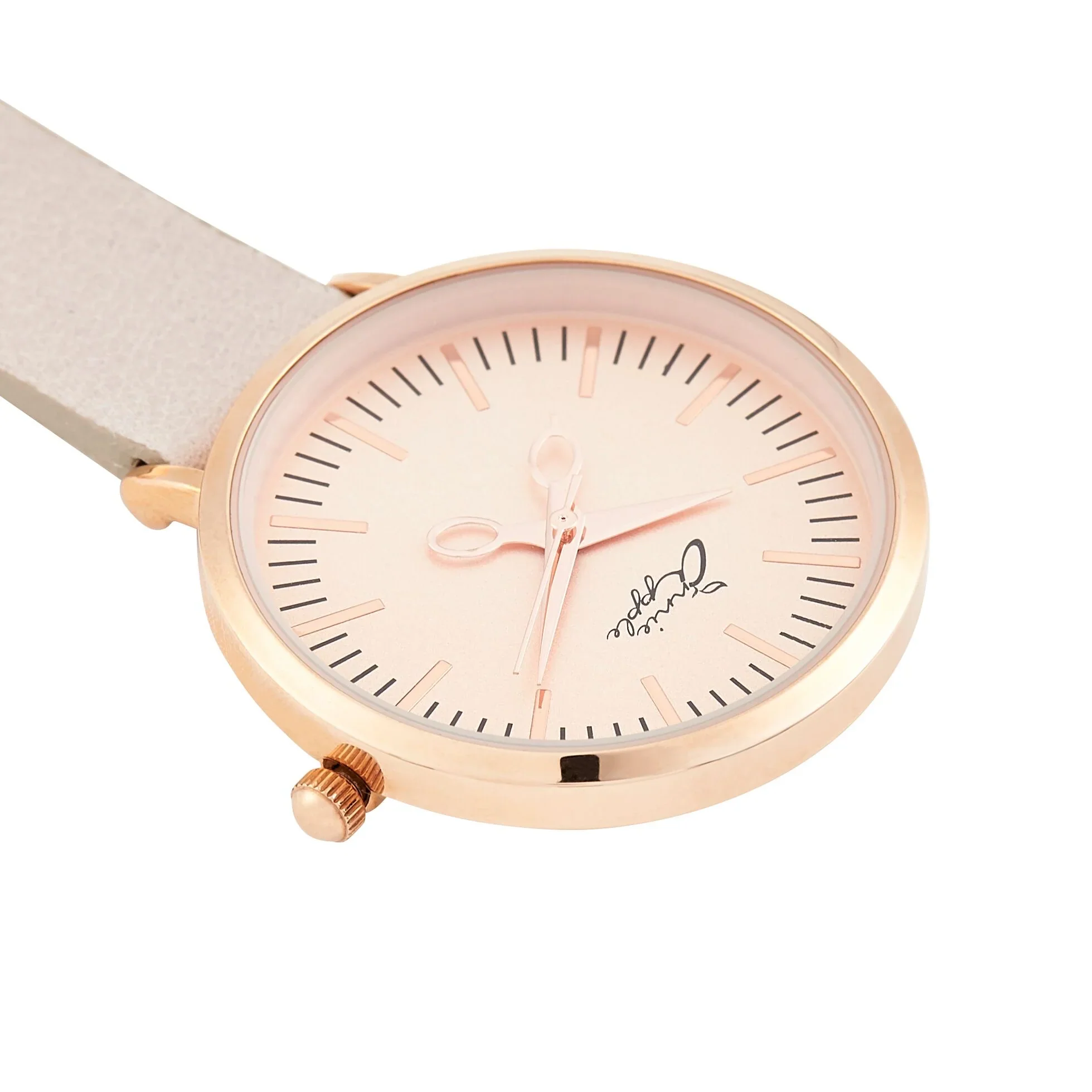 Aurora Ivory/Rose Gold/Grey Leather Fob 35 - Image 3