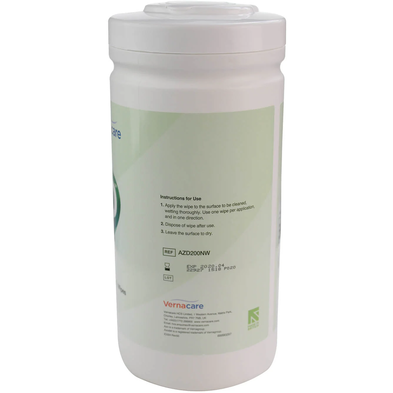 Azodet® Detergent Wipes - 20x25cm x 200 Wipes - Image 2