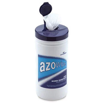 Azowipe Hard Surface Bactericidal Wipes Case of 12 Tubs