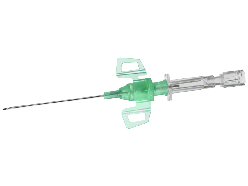 B Braun Introcan Safety 3 PUR IV Catheter - 18G - 45mm - Green