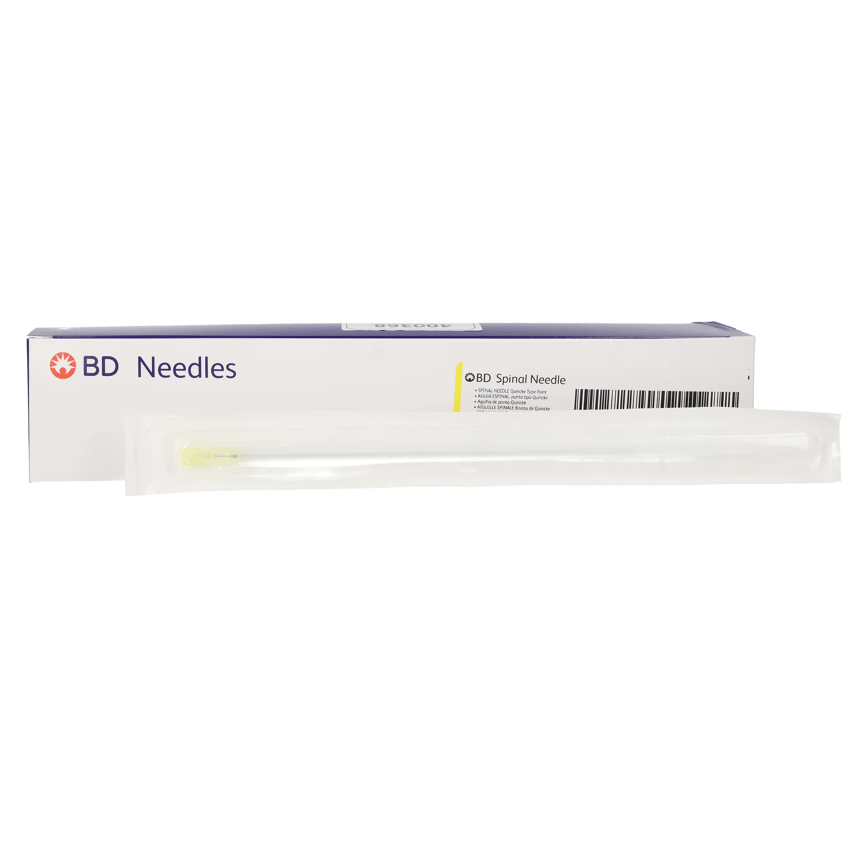 BD™ Long Length Spinal Needle with Quincke Bevel, Sterile, Single Use, 20 G x10 - Image 3