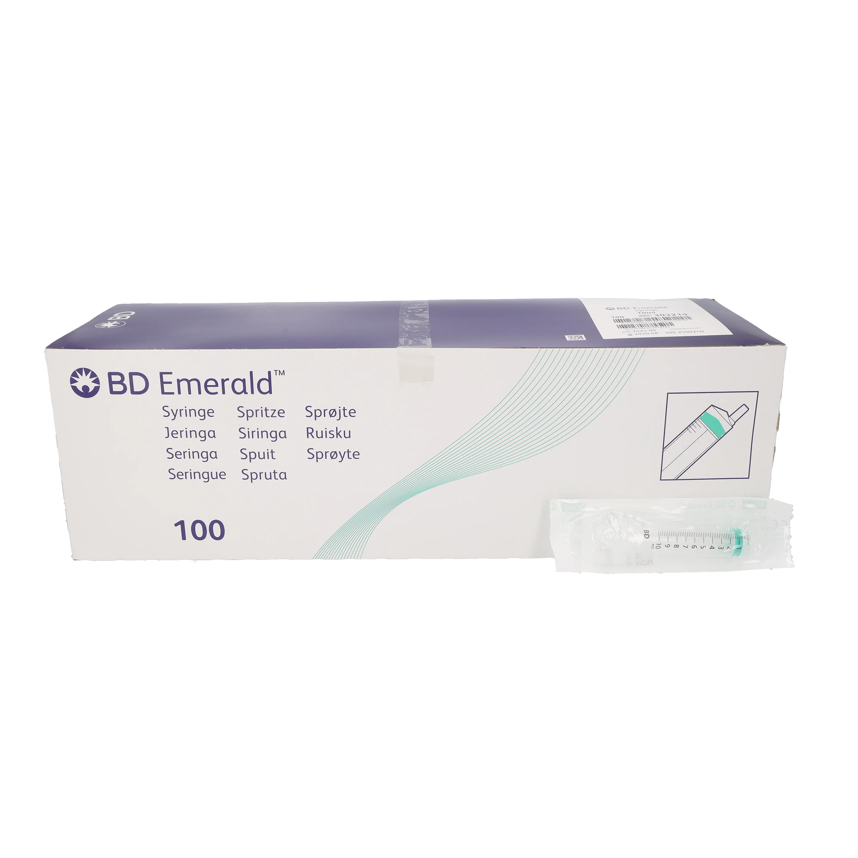 BD Emerald™ 3-Piece Syringe without needle - 10ml - Box of 100 - Image 2