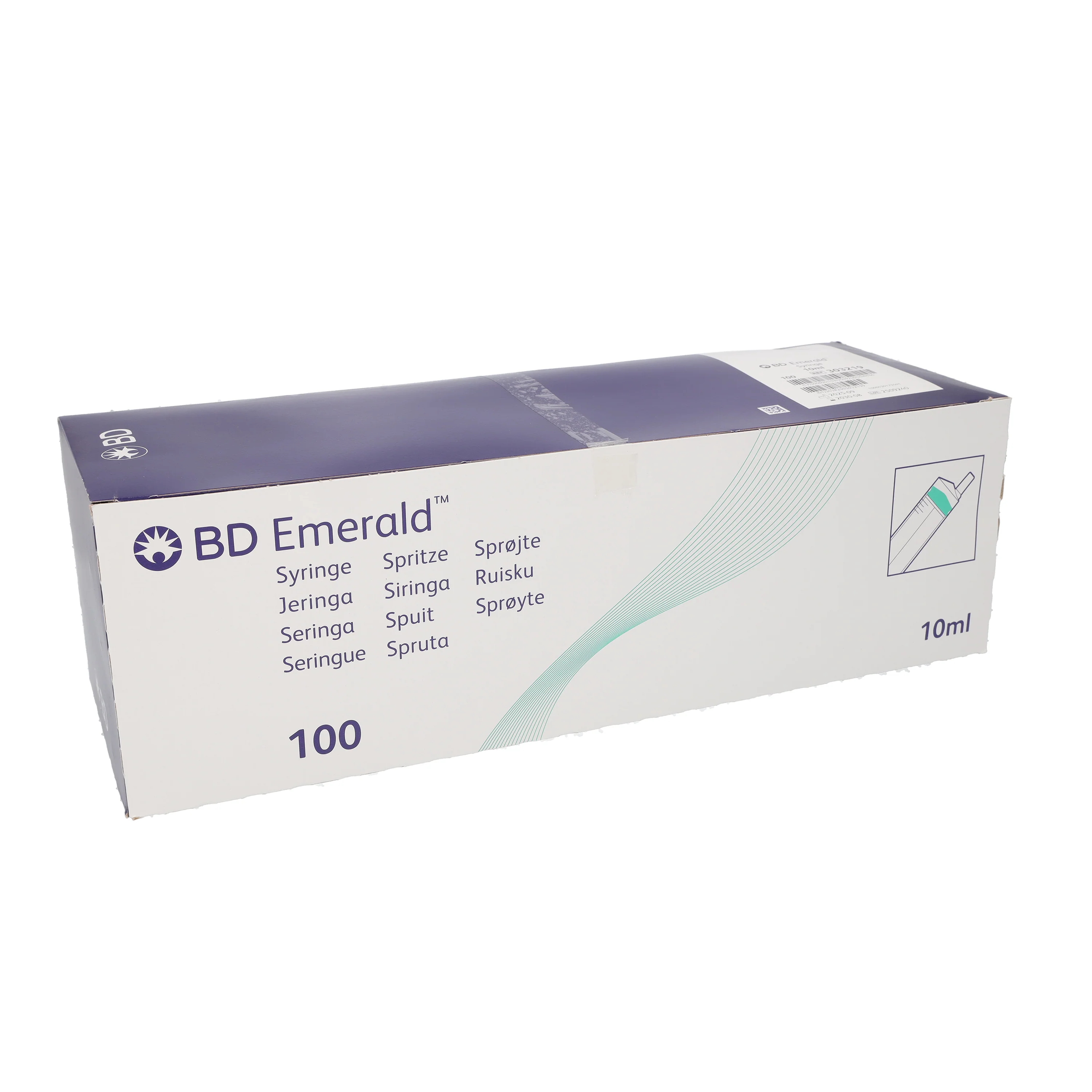 BD Emerald™ 3-Piece Syringe without needle - 10ml - Box of 100 - Image 3