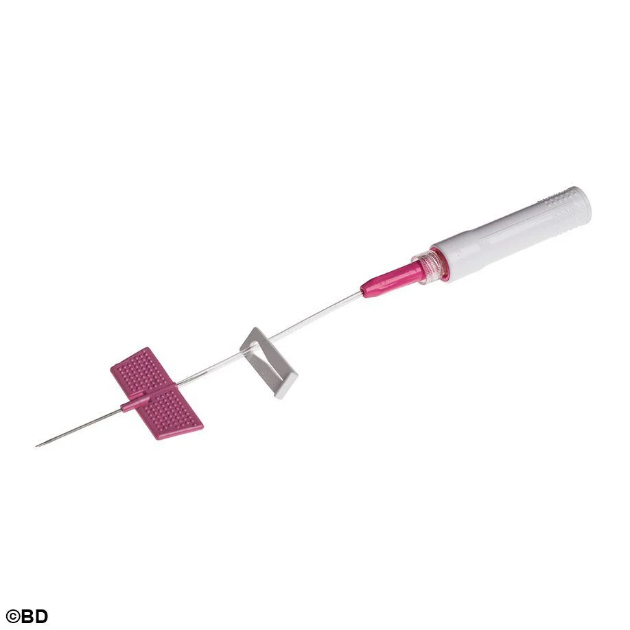 BD Saf-T-Intima Pink 20g x 1.0", removable PRN adapter - box of 25