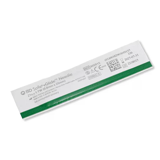 BD SafetyGlide™ Needle 21 G x 1" - Box of 50 - Image 3