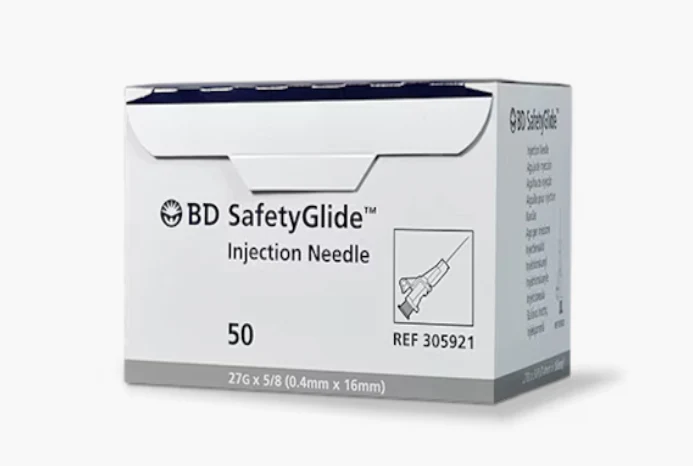BD SafetyGlide Needle 27G x 5/8 " - Box of 50 - Image 3