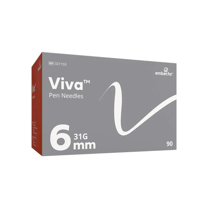 BD Viva™ Pen Needles 0.25mm (31G) x 6mm - Box of 90 - Image 2