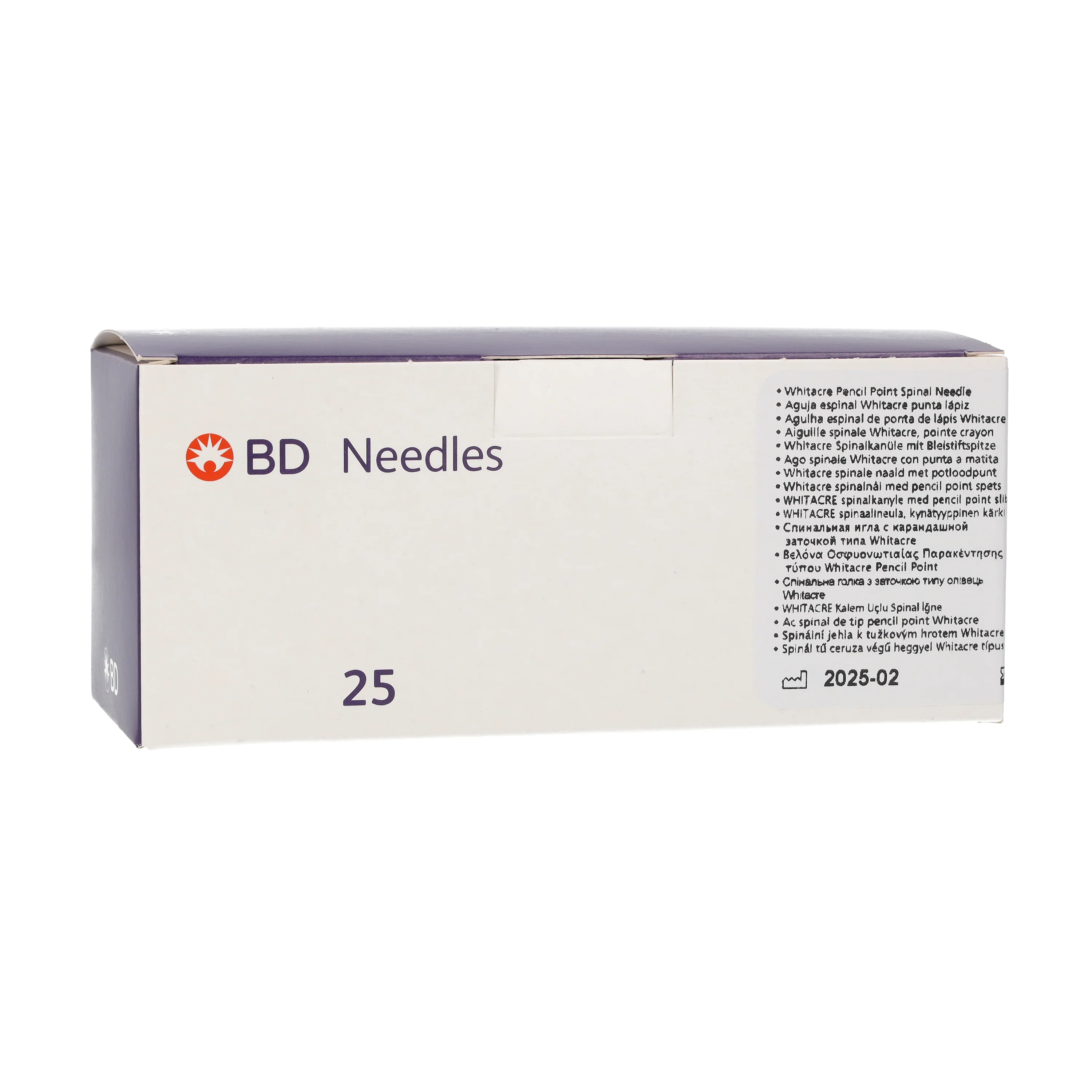 BD Whitacre Pencil Point Spinal Needle 22G 3 1/2" 90mm box of 25 - Image 2