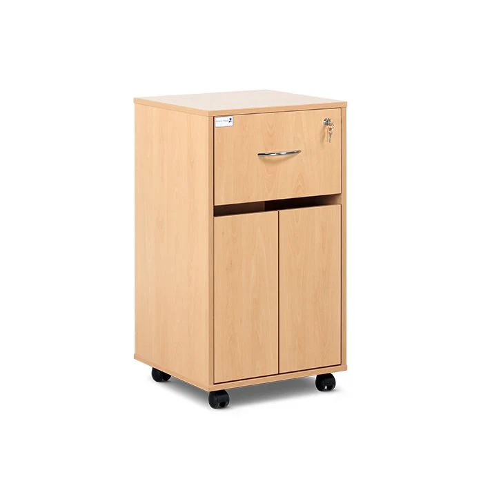 Bedside Cabinet - Lockable Upper Drawer - Image 2